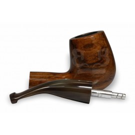 Cachimbo Elite Curvo (Filtro Permanente) Piteira Chifre - 0147-37